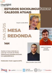 cartaz mesa redonda estudos sociolinguísticos galegos